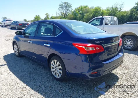 2017 Nissan Sentra S из США, поврежденный, VIN 3N1AB7AP3HY268595